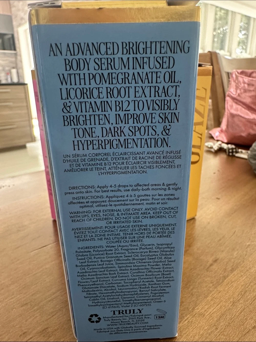TRULY Jelly Booster Pigment Body Potion - Blue with Gold Accents